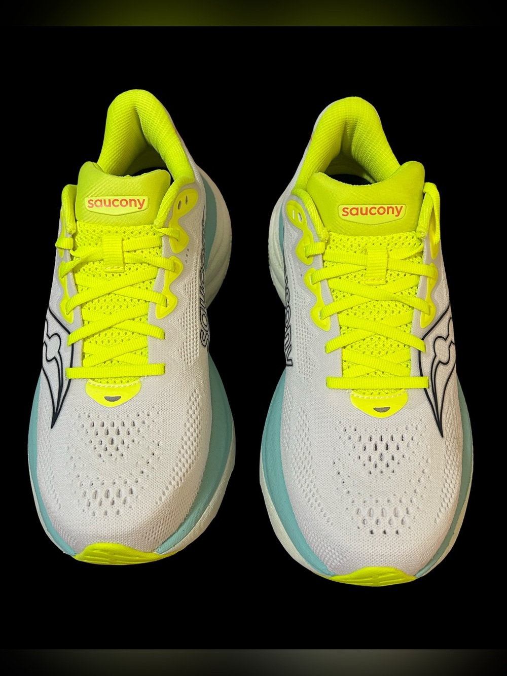 LIKE BRAND NEW IN BOX. SAUCONY WOMENS RIDE 19, COLOR WHITE/SPLASH, SIZE 10.5,Run - Picture 2 of 16
